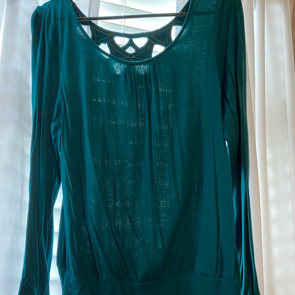 Ana green and gold tunic